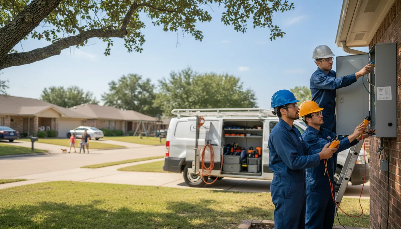 Certified electrician providing emergency electrical services in Luther, OK